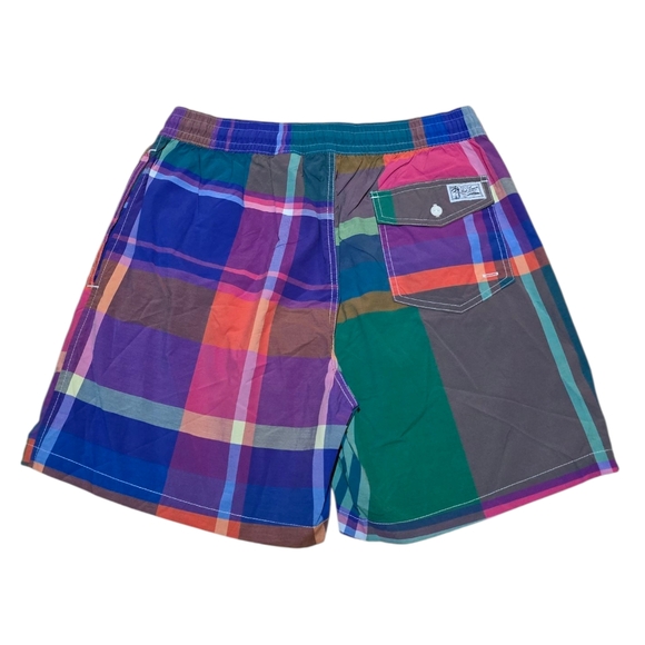 Polo Ralph Lauren 5.75-Inch Plaid Traveler Classic Swim Trunk - Picture 3 of 3
